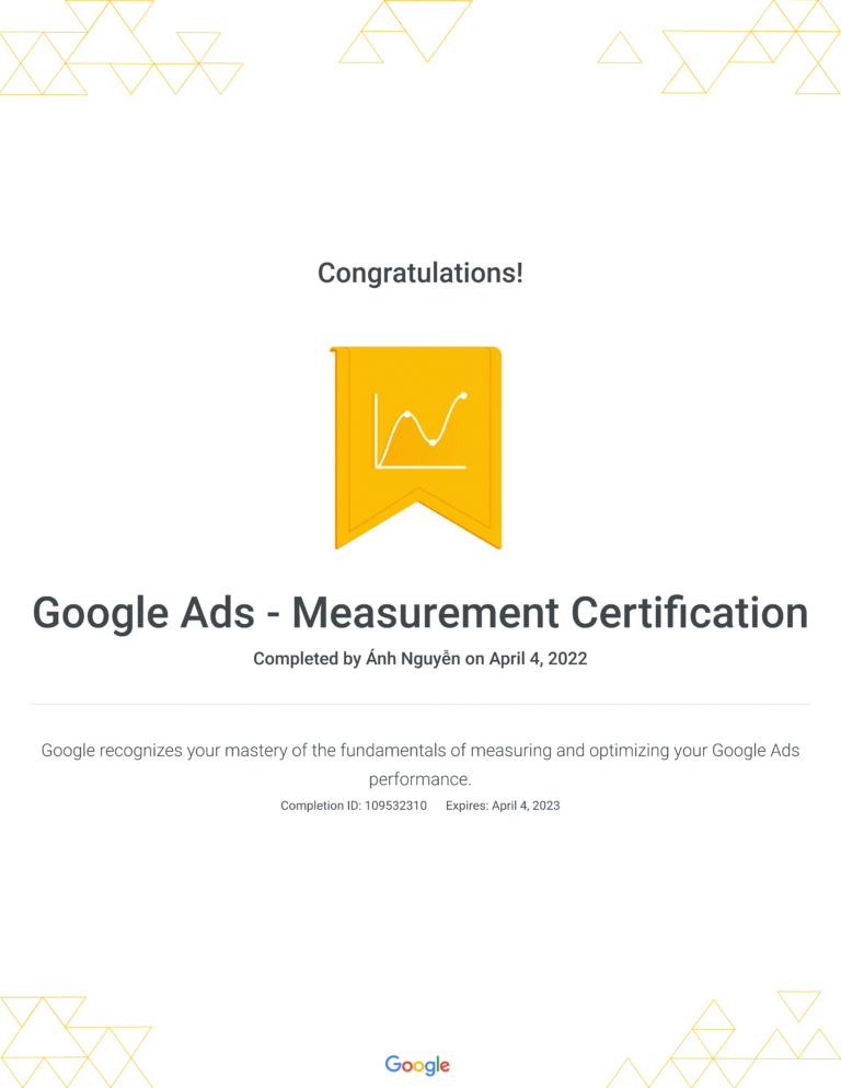 Google Ads - Measurement Certification